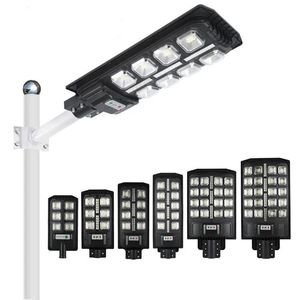 Light Solar Street Light 100W 200W 300W 400W في الهواء الطلق مقاوم للماء مستشعر رادار الجدار الخفيف مع التحكم عن بُعد