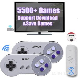 Taşınabilir Oyun Oyuncuları Retro Video Oyun Konsolu HD TV Oyun Çubuğu 5532 Oyunlarda Üst Düzenli Oyun Oyuncusu Gamepad Kablosuz Controle NES 231122 için SNES