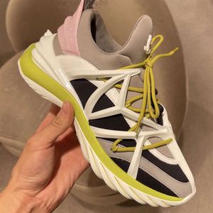 HQ2 Luxury Brand Sneaker Women Casual Jimminess Choo Shoes Cosmosf White and Ballet Pink Leather Neoprene Lowtop Trainers äkta läderkristaller med Box 9Vl YXNG