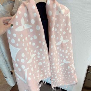 Designer Dot Schal großer Brief Schal neueste heiße Verkaufsartikel Berührungswiederholz warm komfortable Kollokation Luxus Jacquard Tassel Pashmina Geschenkgröße 180*65cmm