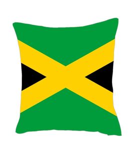 Jamaica Flag Throwpillow Cover Factory Supply Good Polyester Satin Pillow Cover8110908