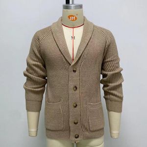Men's Sweaters Men's Sweater Cardigan Spring And Autumn Urban Youth Simple Mature Gentleman Leisure Large Size Coat