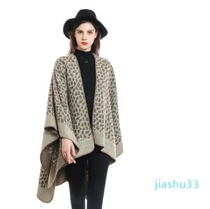 Scarves Women Cashmere Feeling Shawl Lady Classic Leopard Spots Cape Spring Autumn Unique Retro Cardigan Winter Cloak Soft Large Blanket