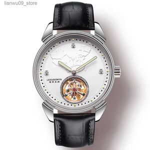 Zegarki na ręce na rękę Luksusowe zegarki Tourbillon dla mężczyzn automatyczne mechaniczne zegarek na rękę Modną 38 mm ze stali nierdzewnej Luminous Waterproof Watch 2021q231123