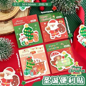 PCS/LOT KAWAII Noel Noel Baba Elk Memo Pad Sticky Not Sevimli N Kırtasiye Etiket Not Defarı Posta Malzemeleri