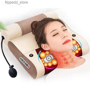 Massaging Neck Pillowws C-M1 2 in 1 Shiatsu Head Shoulder Back Neck shiatsu Vibrator Infrared Neck Soft Support Travel Massage Pillow Q231123