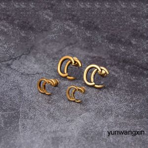 Orecchini di design Orecchini di lusso in oro per le donne Orecchini a cerchio Orecchini con lettera g Orecchini Set di gioielli Regalo di fidanzamento di San Valentino
