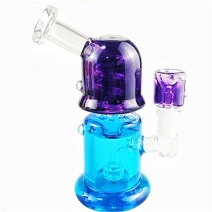 Heady Cam Bongs Nargile/Çift Gliserin Banger Bong Su Borusu