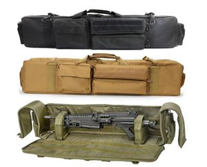 Military Airsoft Gun Bag Case Dubbelgevärryggsäck för M249 M16 AR15 RIFLE BAG Hunting Carbin Gun Carrying Protection Bag 2010227485442