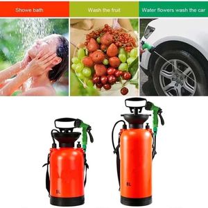 Watering Equipments 5/8L Car Washing Small Sprayer Portable Outdoor Camping Shower Multi-Function Bath Sprayer Watering Flowers For Travel 231122