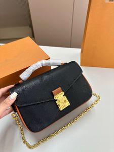 Mini Messenger Torba Metis Women Fashion Zakupy Torby na ramię torebki oryginalna skórzana klapa łańcucha torby na zewnątrz torby crossbody Tote luksusowy projektant portfel torebki