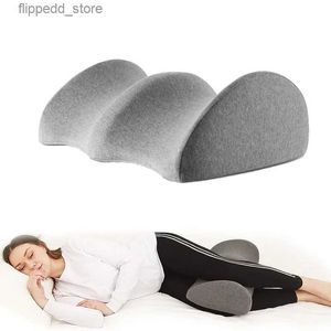 Massaging Neck Pillowws Leg Pillow For Side Sleeping Memory Foam Knee Pillow Knee Support Cushion Washable Cover for Lower Back Sciatica Pain Relief Q231123