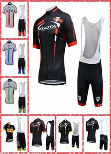 2019 KUOTA Team Cycling Short Sleeves Jersey Trägerhosen-Sets Atmungsaktive Kleidung Pro Team New QuickDry Multi Types Style M307558163899518