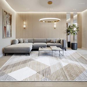 Mattor europeiska ränder för vardagsrum hem sovrum mattor moderna mattor soffa soffbord golvmatta tjockt sängplats matta