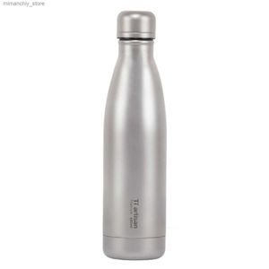 Garrafa de água 1 pc 23 onças 680 ml Titanium Water Bott Sports Bott Home Drinkware Outdoor Camping Biking Caminhadas Piquenique Ciclismo Equipamento Q231123