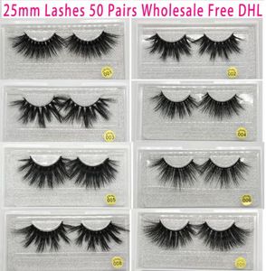 2550100 Pairs DHL Vip Momo 25mm Lashes Dramatic Mink Lashes Soft Long 3D Mink Eyelashes Crisscross Full Volume Eye Lashes M5518284