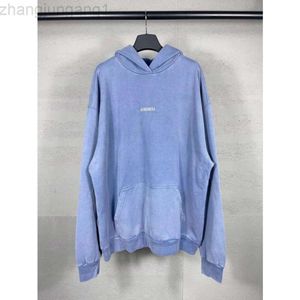 Designer Balencaigaity Hoodie Balanciaga Chaopai B Home Correct Version 23SS Paris New Gradient Wash Stickerei Buchstabe Kapuzenpullover Chaopai