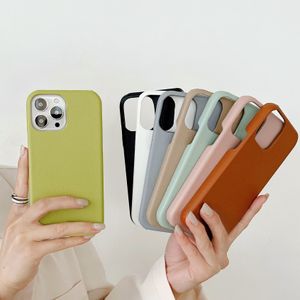 Akcesoria z telefonu komórkowego Case Lukse Fashion Lichee Pu skórzana obudowa Pełna opakowanie do I Telefon 13 11 14 15 Pro Max Plus Ochronne okładka telefonu