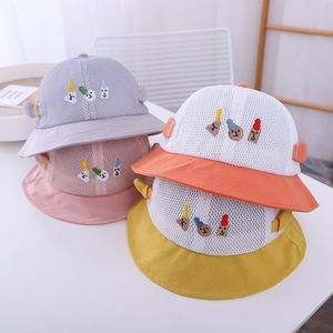 Şapkalar çocuk bebek erkek kız kızlar karikatür güneş şapkası kawaii sevimli yaz açık koruma kova çocukları kapa casquette enfant