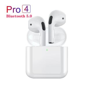 Cuffie wireless Pro 4 TWS Auricolari Cuffie impermeabili 5.0 compatibili con Bluetooth con microfono per auricolari Xiaomi iPhone Pro4