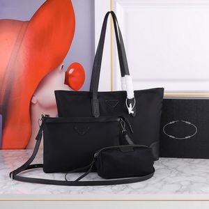 Sale 3 piece Black bags Luxurys Designers bags high quality handbags cleo hobo purse nylon chain lady handbag crossbody shoulder wholesale totes bags