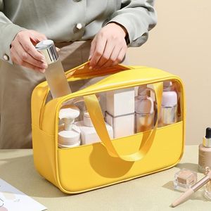 Cosmetic Bags Clear Makeup Organizer Pouches Travel Toiletry Bag Transparent PVC Women's Wash