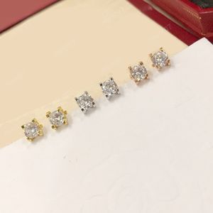 Tiny Stud Earring Designer Diamond Stud Single Zircon Stone Earring Fashion Classic Earring Gift Earring