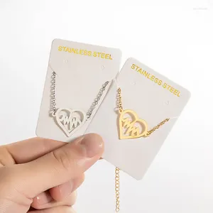 Charme pulseiras 20 pçs/lote aço inoxidável ouro prata cor batimento cardíaco encantos corrente pulseira para mulheres moda jóias presente atacado