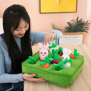 Creative Baby Soft Plush Toys Radish Pulling Enlightenment Set Children's Early Childhood Education Desktop Toys Baby Gift