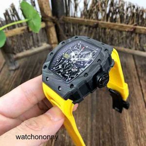 RM35 02 Wielofunkcyjny Richa Men S Watch Automatyczna mechaniczna młyn R Watch Osobowość Large Dial Fibre Gump