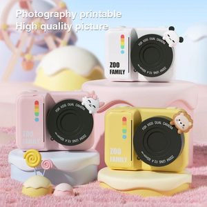 Câmeras digitais 48MP Instant Print Camera Kids Video 1080p Child Selfie Toy com 3 Rolls Po Paper Mini Thermal Printer para