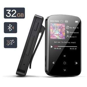 MP3 MP4プレーヤータッチスクリーンBluetoothポータブル音楽プレーヤー32GB HDスポーツワイヤレスプレーヤーラジオ231123