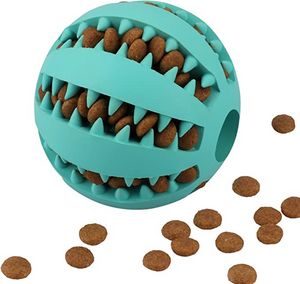 Hundbehandling leksakboll, hund tand rengöring leksak, interaktiva hundleksaker