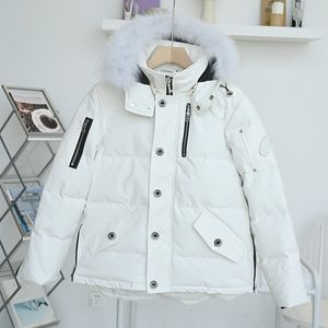 Modische, lässige Thermo-Gänsejacke mit Scheren-Logo, Daunenjacke, Winterjacken, Pufferjacke für Herren