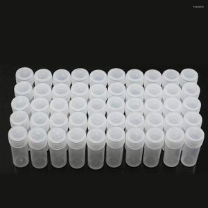 収納ボトル20/50pc 5mlプラスチックボトルサンプルJAR 5Gスモールバレルバイアル液体パウダーコンテナパッキング