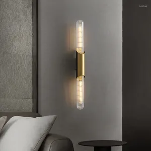 Lampada da parete Retro semplice stile industriale nordico Luce Soggiorno Sfondo Sconce Corridoio Portico Scala Striscia Faro a specchio