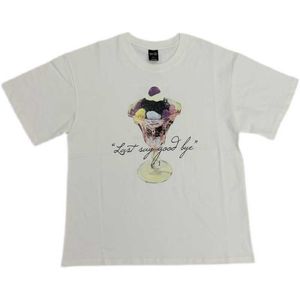 Męskie koszulki Dziewięć Flo Numer 09 Sezon lodów z Ice Cream T-shirt Miyashi Guiyu Ancient N9 Cotton Summer