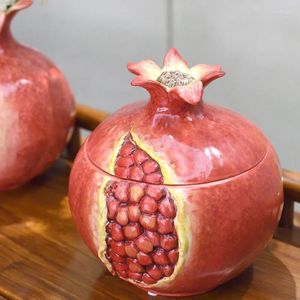 Bottiglie di stoccaggio Serbatoio in ceramica di melograno Contenitore per tè, caffè, zucchero, Barattoli, Cucina, Contenitori per alimenti, Cina continentale