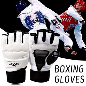 Protective Gear Taekwondo Glove Half Finger Boxing Gloves Punching Sand Bag Training Protective Glove For Fitness Hand Protective Equipment HKD231123