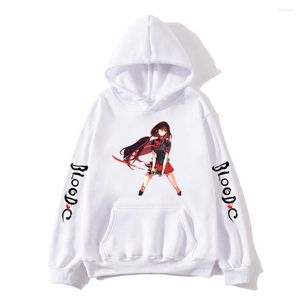 Men's Hoodies Blood C Saya Kisaragi Harajuku Anime Cute Manga Sweatshirts Printed Graphic Men/women Clothes Long-sleeved Fleece Hoody