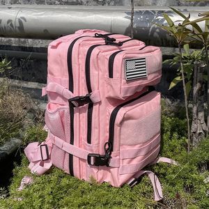 Outdoor Bags Hunting Camping Hiking Backpack Military Tactical Rucksack Men Women 25L 45L Travel Bag 900D Nylon Pack With Flag Patch 231123