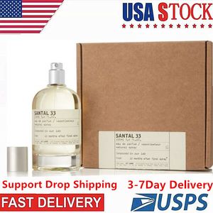New Santal 33 Perfume High Version Perfume US Warehouse Delivery 3-7 يمكن تسليم أيام العمل