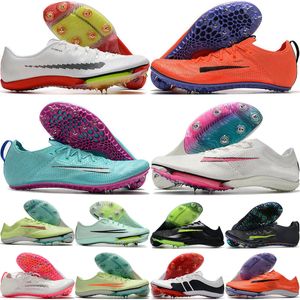 Tênis de corrida de futebol maxfly masculino mulheres tênis sprint spikes hiper rosa laranja laranja preto menta espuma cruajacely