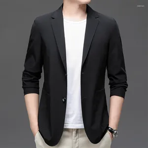 Men's Suits Fashion Business Gentleman With Handsome British Style Casual Solid Color Slim-fit Korean Version Officiating Wedding Blazer