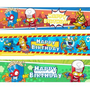 Adesivos de brinquedos infantis 24 peças Superzings Tema Festa Garrafa de água Wraps Etiquetas Decoração Adesivos autoadesivos à prova d'água Fornecimento de festa de aniversário infantil 231122