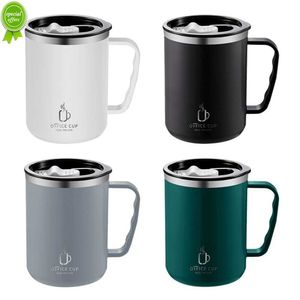 New Stainless Steel Coffee Cup Mug With Lid Insulated Coffee Mug Double Wall Coffee Tumbler With Handle Heat-resistant Drinkware