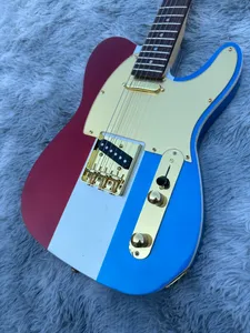 Telex guitar, factory stock, color spliced sequins, Flash, map finger plate, lighting package