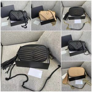 borsa firmata portafoglio da donna borsa nera borse per caviale borsa a catena in oro LOU classica patta borsa a tracolla firmata borsa a tracolla di lusso borse griffate aysls woc cartella moda