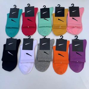 Designer masculino meias de mulheres meias masculinas meias puras meias de designer pura algodão 10 cores esportes sockings letra nk impressão de mences meias de meia