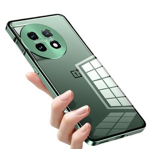 Spännetemperat glasmagnetiska adsorptionsfall för OnePlus 11 Ace 2 2V Aluminium Frame -telefonskydd